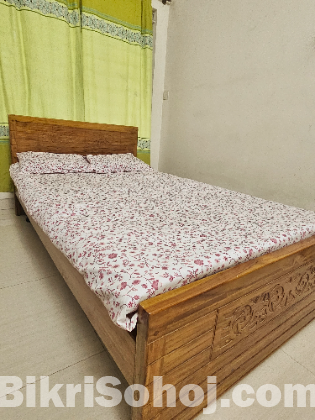 4ft*7ft Original Shegun Wood Bed with Mattress